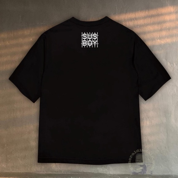 SUS BOY CCTV TEE IN BLACK GOTHBOICLIQUE GBC cross scream horror t-shirt - Picture 2 of 8